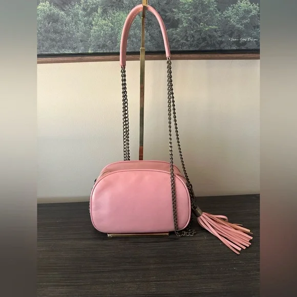 Lanvin Pink Crossbody Bag with Tassel - Picture 4 of 7